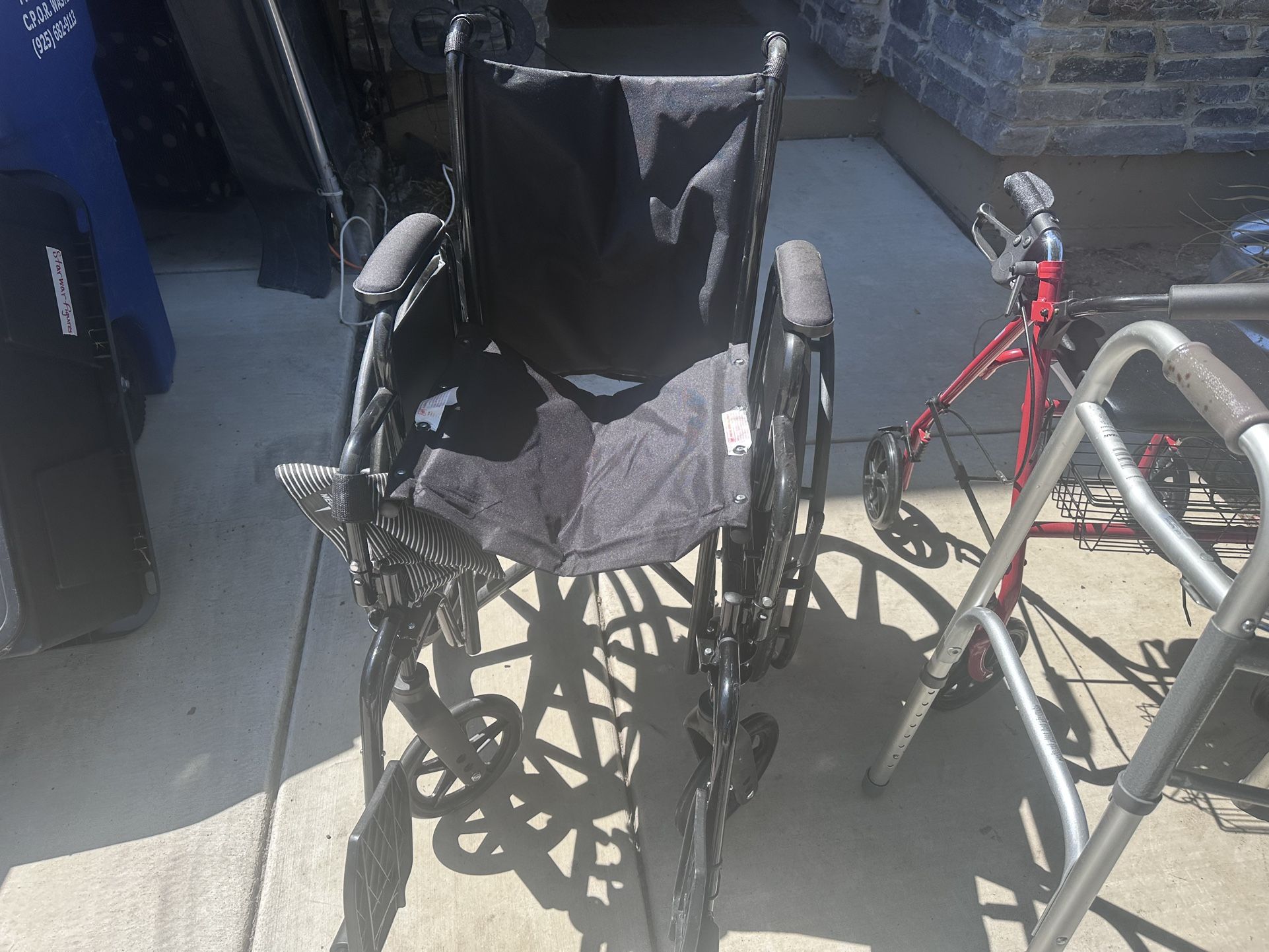 Wheelchair, Walker With A Seat. Foldable Walker, Shower Chair $100