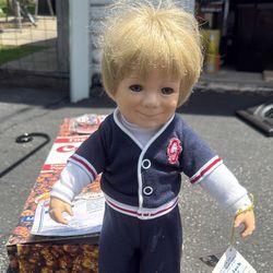 Cracker Jack Doll With Dog 