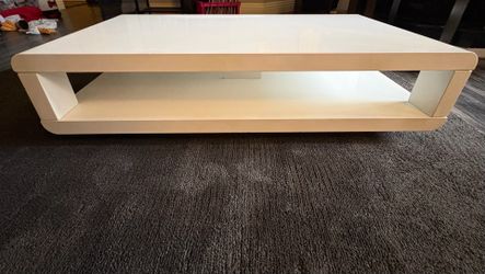White coffee table