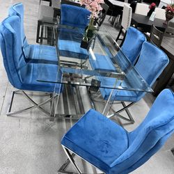 7pc Dining Set 🩵🩵🩵🩵