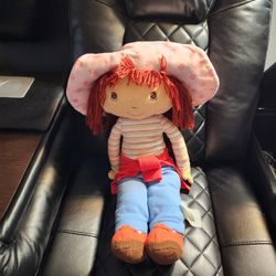 Huge Strawberry Shortcake Jumbo Plush Doll Cuddle Pillow Vintage 2003