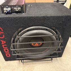 DD Sub With Bared Enclosure And Amp 