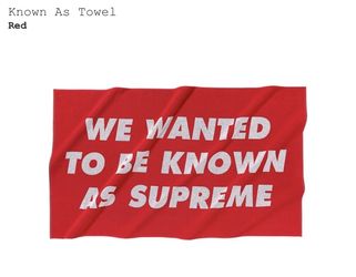 Supreme towel SS20 brand new