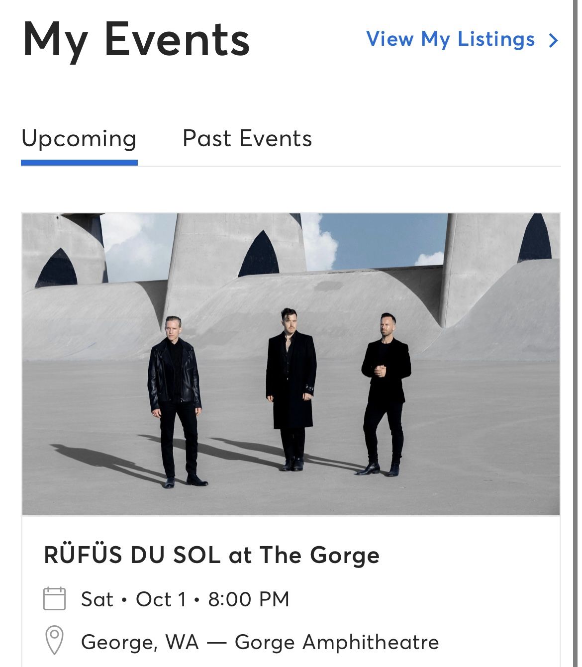 2 GA Tickets: Rüfüs Du Sol October 1
