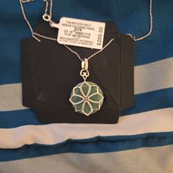 Silver Necklace With Charm