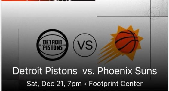 Detroit Pistons vs. Phoenix Suns