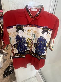Vintage Gisha Japanese Collar Shirt 