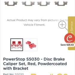 Red Powder coated Caliper