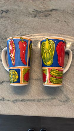 Tall Mugs Mexican Themed
