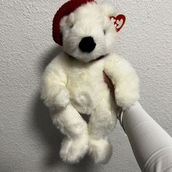 TY Classic Plush Beanie Buddy 1997 HOLIDAY BEAR the Bear