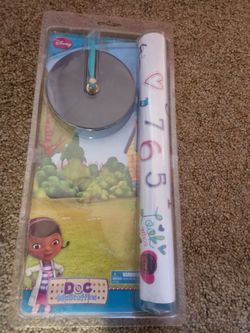 Doc Mcstuffin New Sticker Wall Clock