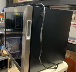 Mini Beverage Cooler with Glass Door