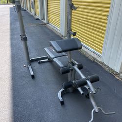 Adjustable Bench With Squat Stand 