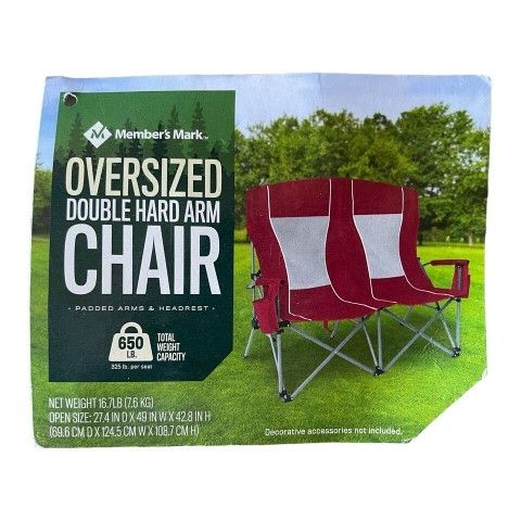 Member's mark oversized double cheap hard arm chair