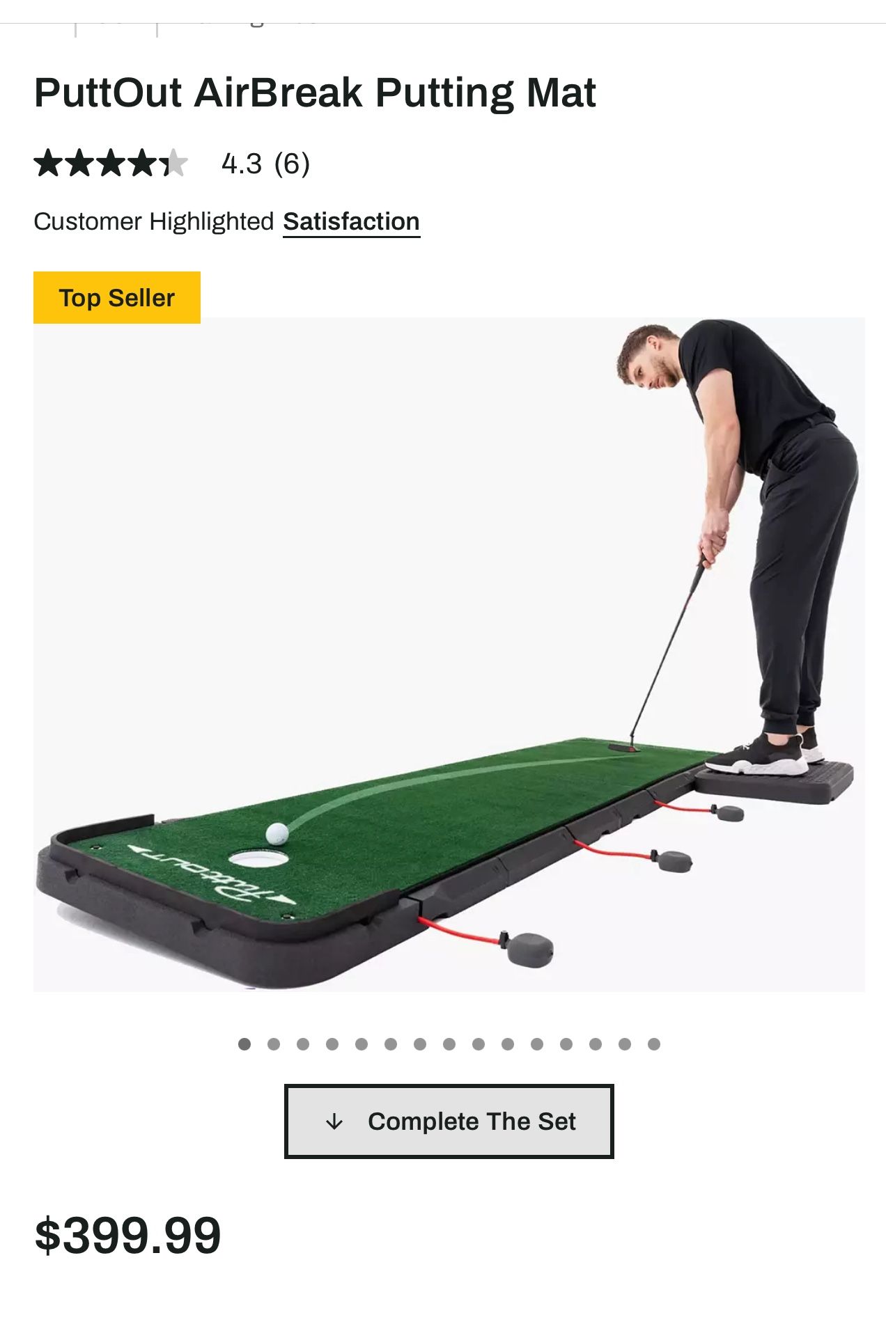 NEW- PuttOut AirBreak Putting Mat