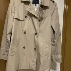Banana Republic A Line Women Trench Coat (Khaki)
