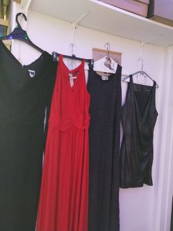 Vestido elegante usado una vez como nuevo $15 cada uno talla XL