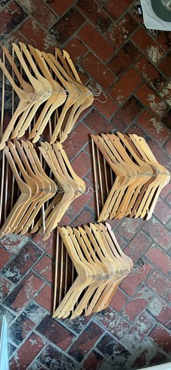 40 premium wood hangers