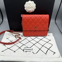 Chanel Wallet On Chain Classic Red Caviar 