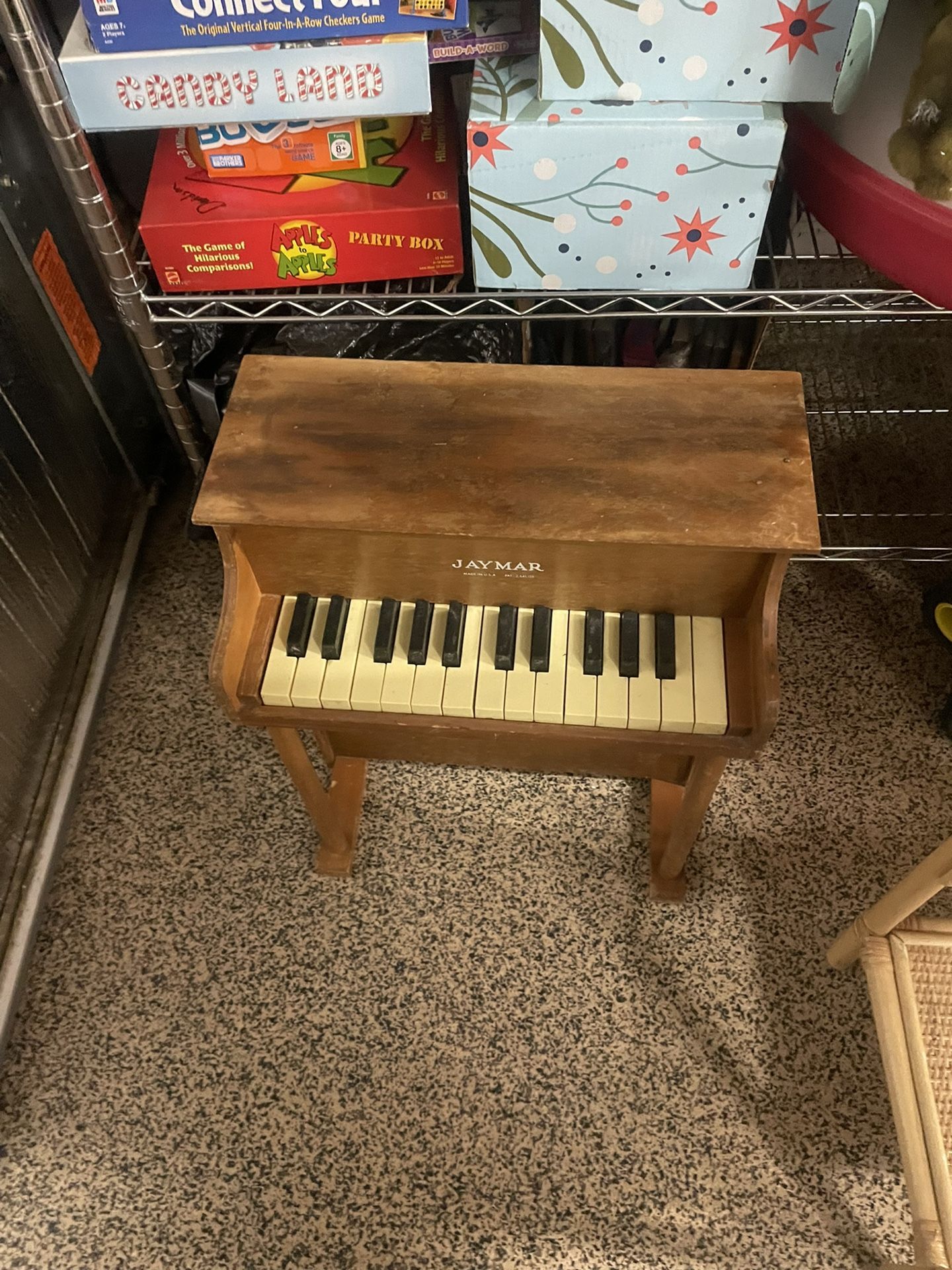 Jaymar mini Piano Made In The USA Super Cute For Toddlers Needs Tuning Vintage Antique