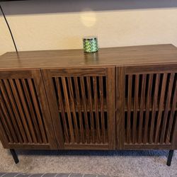 **Pending 7/27 Pick Up** Farmhouse TV Stand for TVs up to 85 inch, 2 in 1 Entertainment Center TV Console