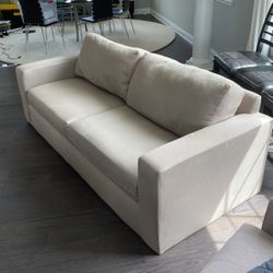 86” Beige/Tan Sofa Couch - Great condition 