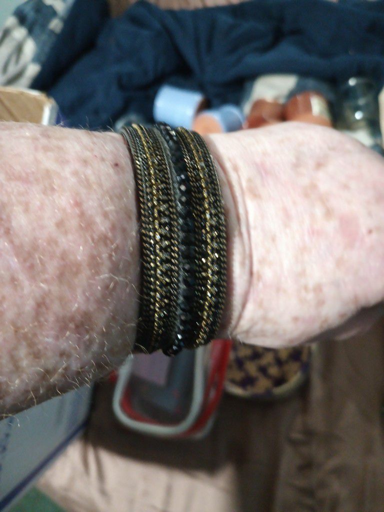 Black And Gold Magnetic Bracelet