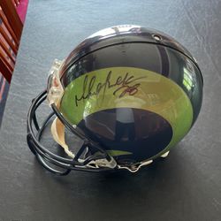 Marshall Faulk Signed Helmet 