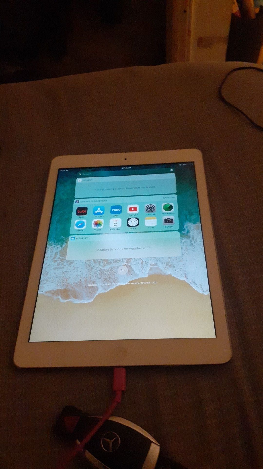 Apple ipad air 2 asking 220 needs a new charger but works excellent