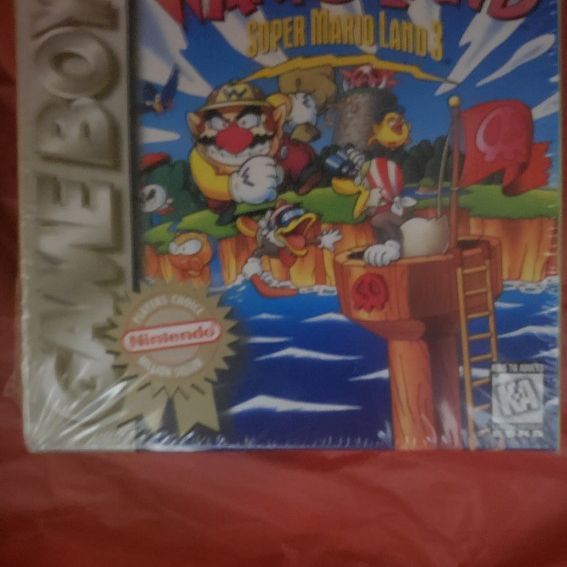 Brand new, factory sealed Nintendo Game Boy Wario Land: Super Mario Land 3.