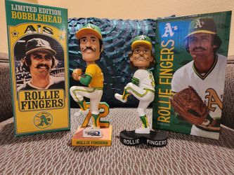 Set of 2012 and 2024 Rollie Fingers Bobbleheads