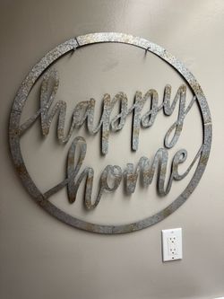 Happy  Home Metal Sign