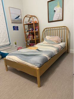 Crate and Barrel Kids Bed with mattress
