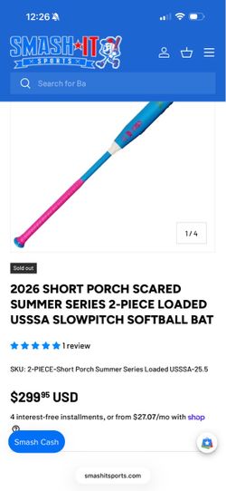 2026 Short Porch Scared Summer Series Slowpitch Bat