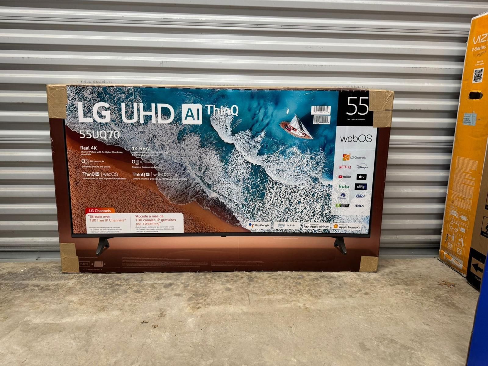 Hd393 55” Lg smart 4k led Uhd tv floor model