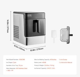 Ice Maker, 32 Cubes Ready in 15 Mins,