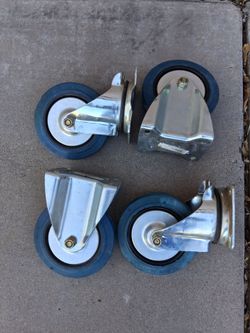 6 1/2" rigid casters