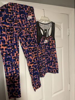 Nike Two Piece Outfit Blue/Pink Size M