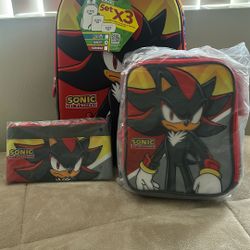 Sonic Set Of 3 Backpack 
