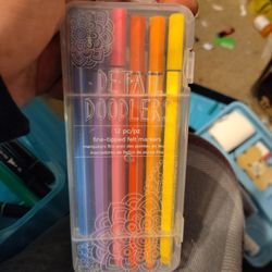 American Crafts Detail Doodlers Fine Felt Tip 12/Pkg-Basics 345762
