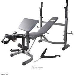 Work Out Bench . No Weights Or Bench Press Bar.