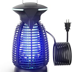 Electric Bug Zapper Outdoor - 4200V High Voltage Insect Killer Waterproof LED Light for Mosquito Fly Patio Porch Garage Backyard Home Indoor