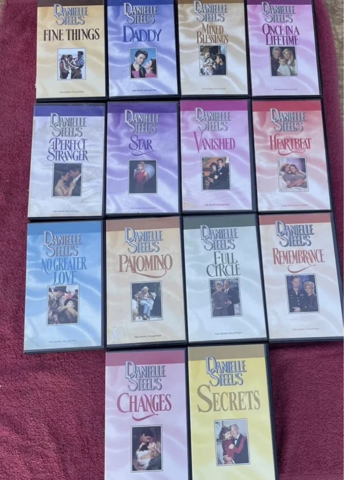 (14) Danielle Steel TV Film VHS Tape Rare Movie Collection.