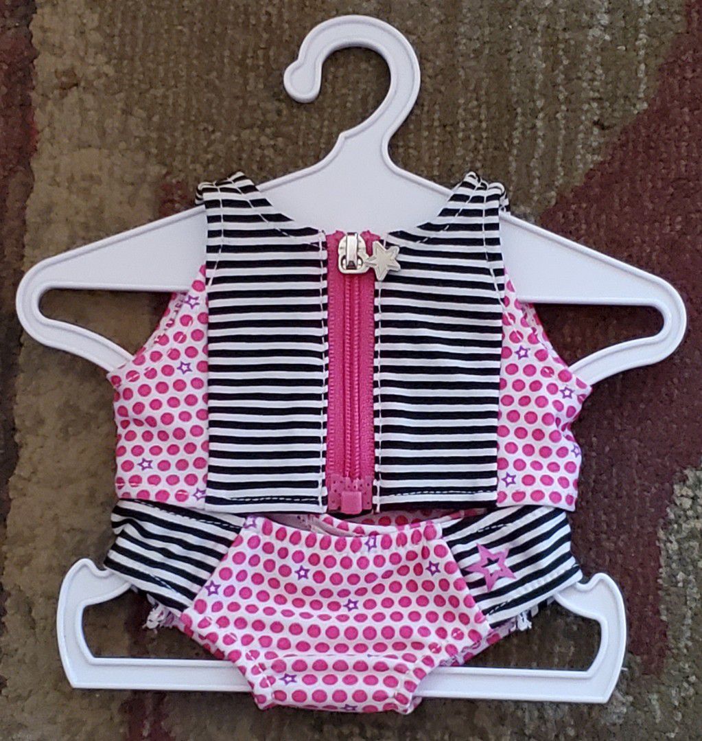 American Girl Stripes & Dots Swimsuit for 18-inch Dolls New