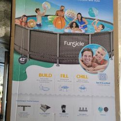 14'x42" Pool with Filter, Pump, Ladder. New In Box