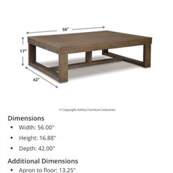 Gently Used Ashley furniture Coffee table