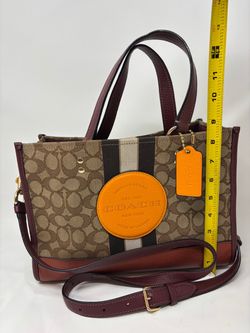 Coach Dempsey Tote Bag with Signature Jacquard