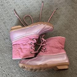 Girls Pink Snow Boots Size 1
