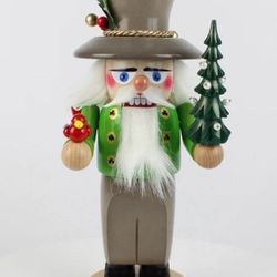 Steinbach Chubby Nutcracker Irish Boy With Christmas Tree And Red Bird