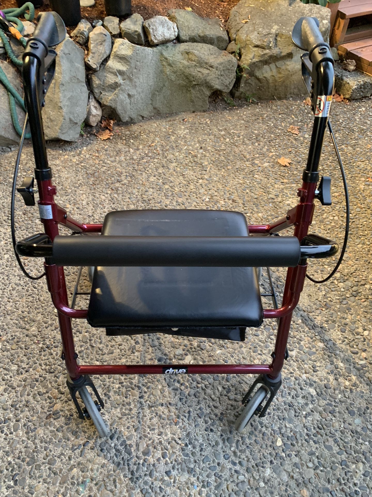 DRIVE Walker With Brakes, Seat, Storage Can Fold For Easy Storage Almost New $100